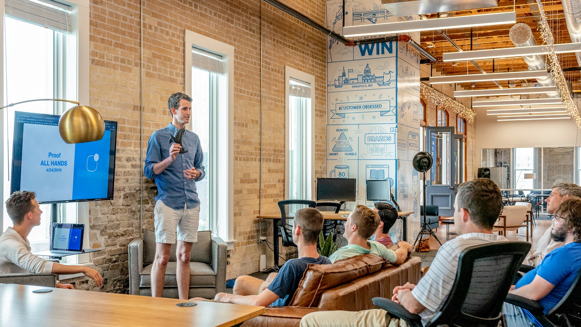 Strategy boardroom at BrandRush